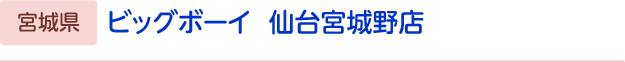 ビッグボーイ　仙台宮城野店